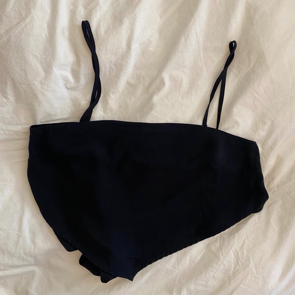 Abercrombie Strapless Scarf Top in Black - Picture 6 of 6